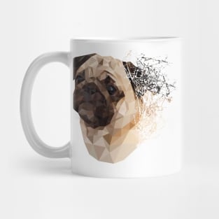 Pug Shattered Designer T-Shirt for Dog Lovers Mug